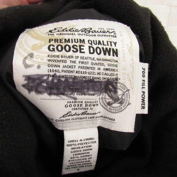 Eddie Bauer Zipper/Snap Goose Down Puffer Vest S - Picture 14 of 15